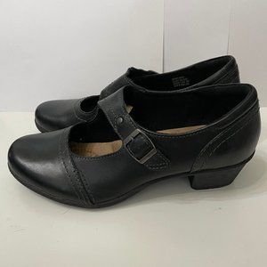 Black Leather Mary Jane shoes - Earth Origins